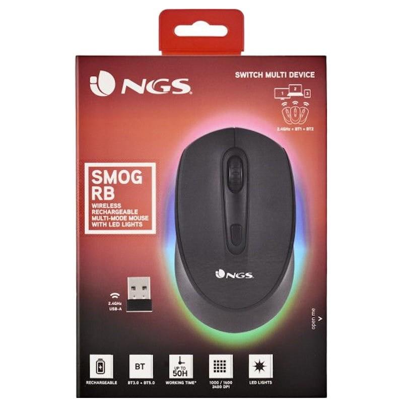 NGS SMOG-RB - Rato Sem fio 2400 DPI - Preto - Caixa