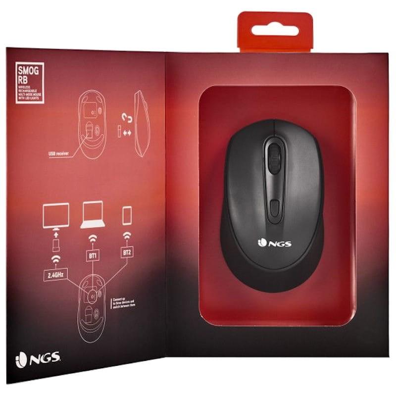 NGS SMOG-RB - Rato Sem fio 2400 DPI - Preto Caixa aberta
