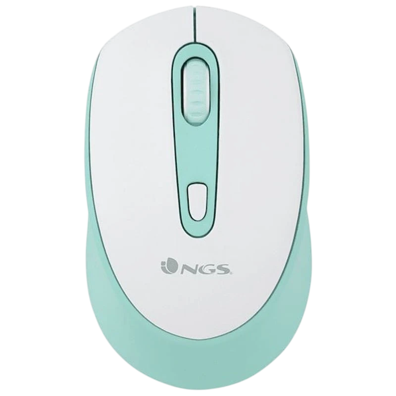 NGS SMOG MINT-RB - Souris sans fil 2400 DPI - Blanc et Vert