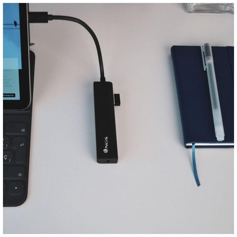 NGS Wonder HUB 4 USB 3.0 para PC conectado tipo C