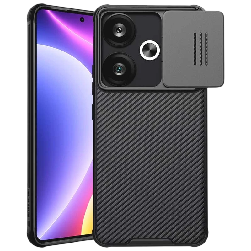 Funda CamShield Pro negra de Nillkin para Xiaomi Poco F6 5G