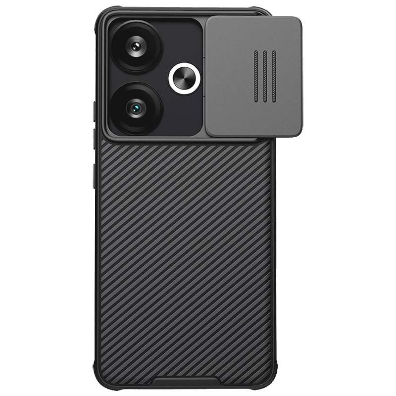 vue arrière de la Coque CamShield Pro noire de Nillkin pour Xiaomi Poco F6 5G