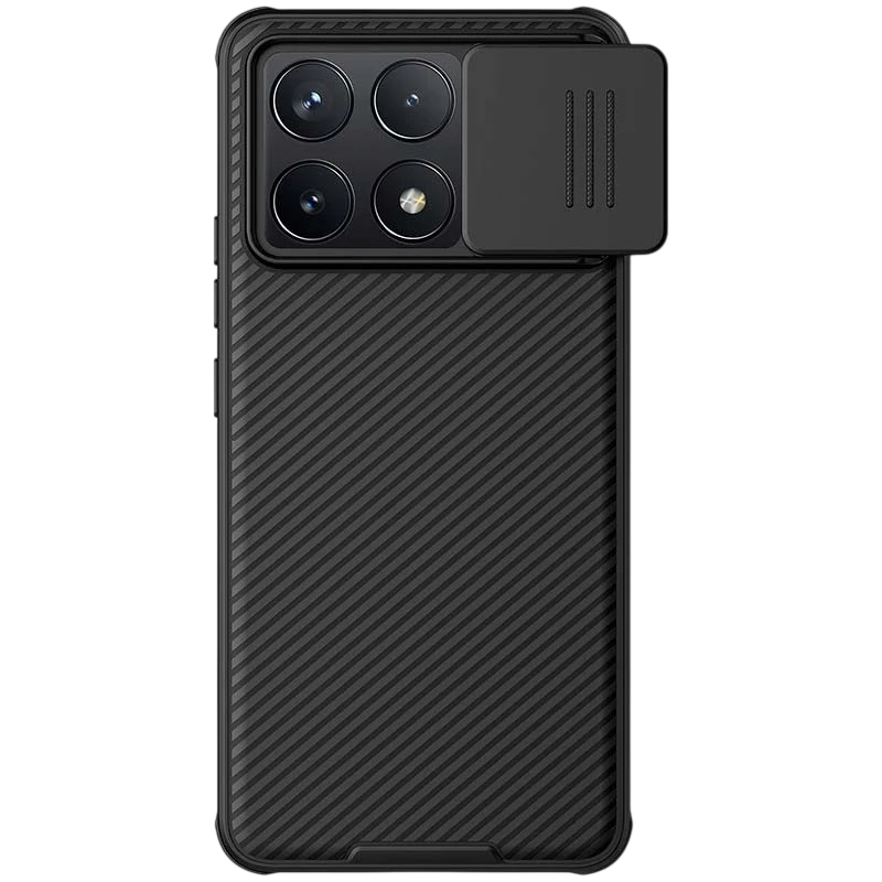 Funda CamShield Pro negra de Nillkin para Xiaomi Poco F6 Pro 5G