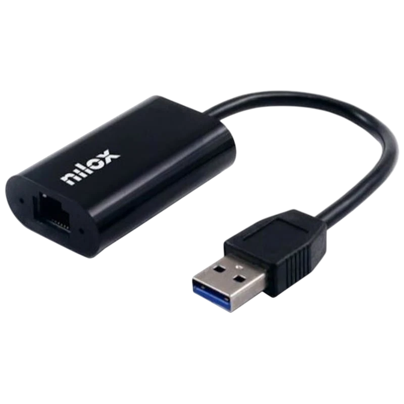 Nilox Adaptador de red USB 3.0 a Gigabit Ethernet RJ45