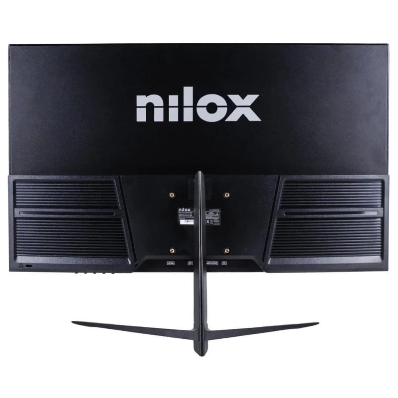 Vista frontal traseira do Monitor Nilox NXM24FHD111 24 Full HD VA