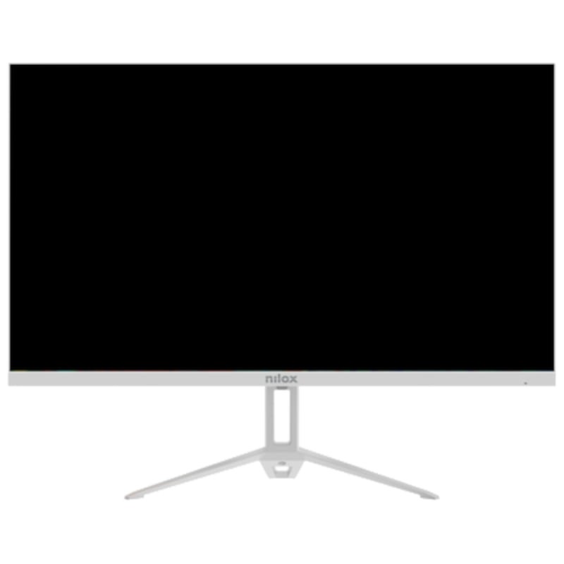 Vista frontal do monitor Nilox NXM24FHD100W 23,8" Full HD IPS Branco
