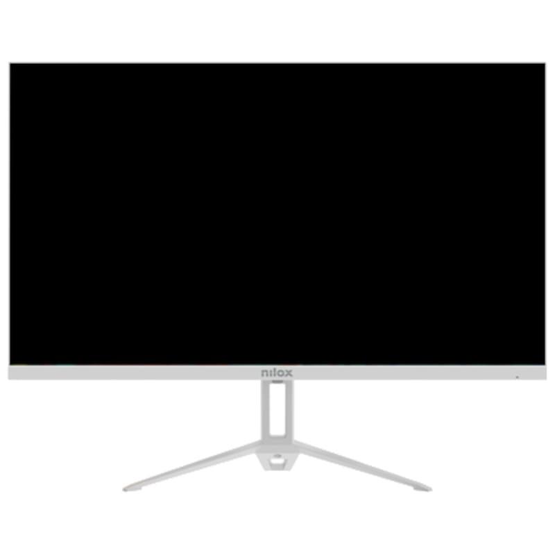 Vista frontal do monitor Nilox NXM24FHD100W 23,8" Full HD IPS Branco