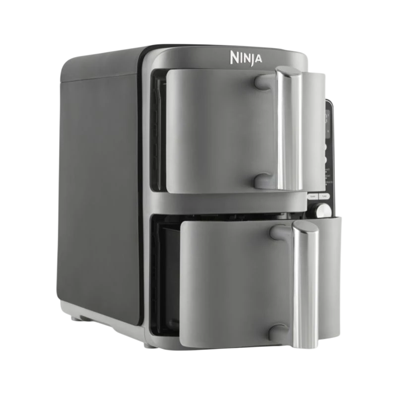 Ninja SL400EU Friteuse Double Verticale 9,5L Noir/Gris - Friteuse à air chaud