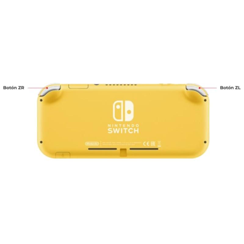 Nintendo Switch Lite Amarillo - trasera