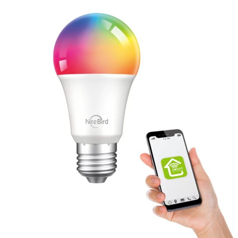 Control remoto de la Bombilla LED Inteligente NiteBird WB4 RGB E27 Tuya