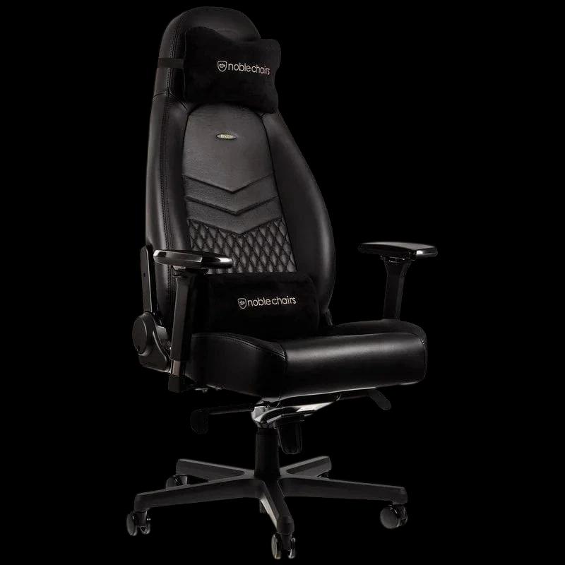 noblechairs ICON en Leather Real Black - Chaise de Gaming