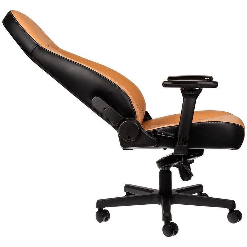 noblechairs ICON Real Leather Cognac - Cadeira gaming com imagem reclinável