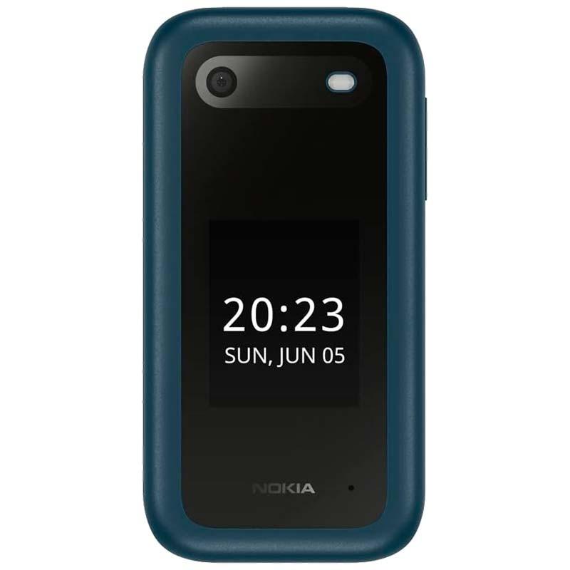 Vue de face du Nokia 2660 Flip Bleu