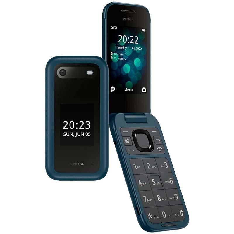Design pliable du Nokia 2660 Flip Bleu