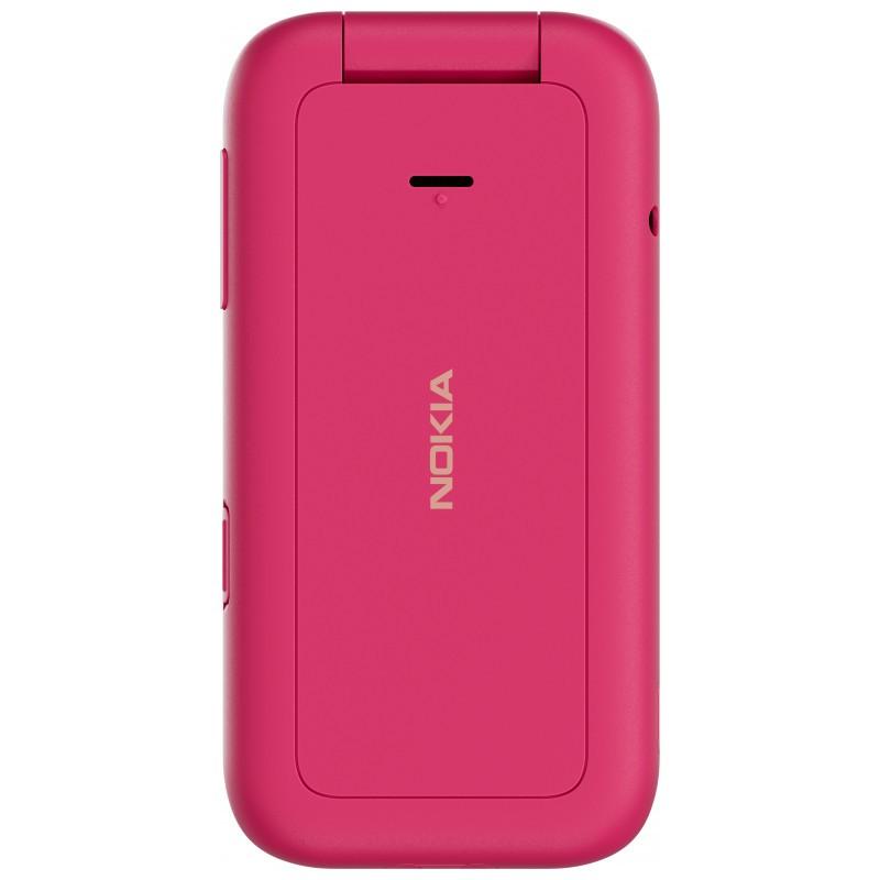 vista trasera del Nokia 2660 Flip Rosa