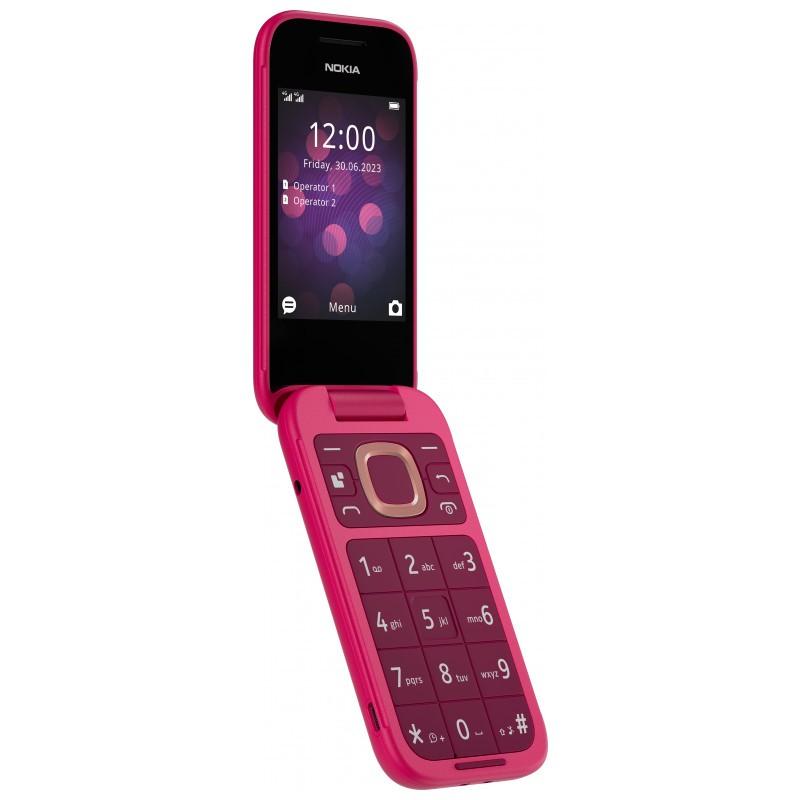 diseño plegable del Nokia 2660 Flip Rosa