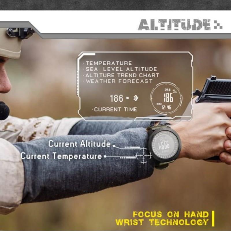 Herramientas de North Edge Apache con Correa de Nailon Caqui - Reloj Digital