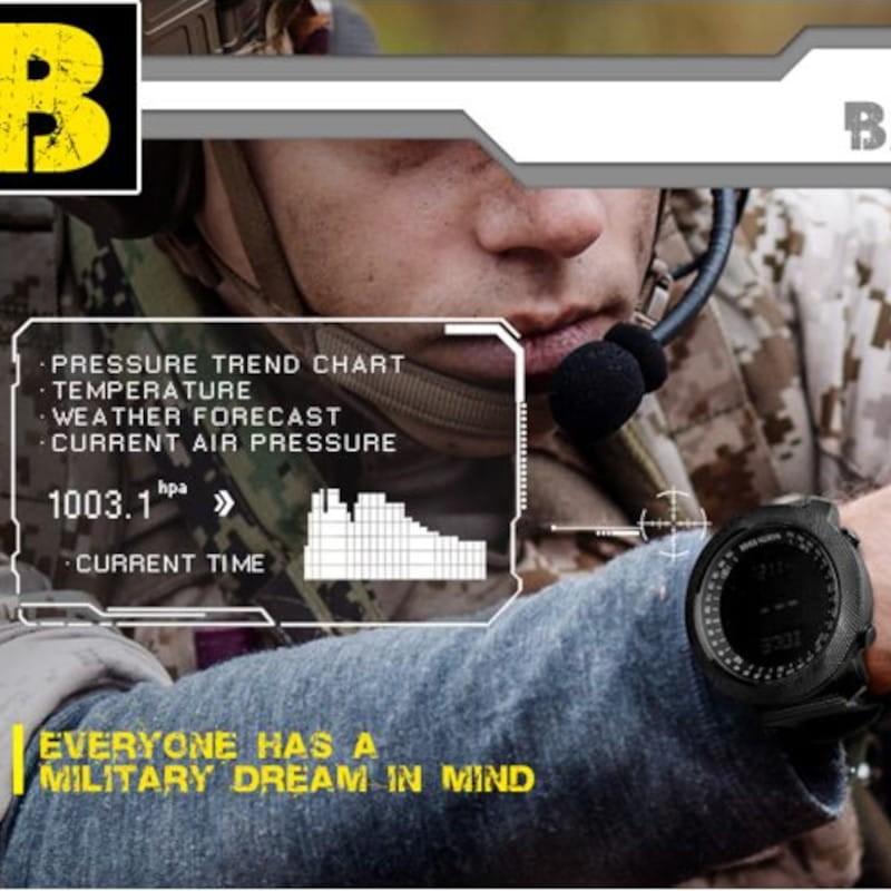 Altímetro de North Edge Apache con Correa de Nailon Caqui - Reloj Digital