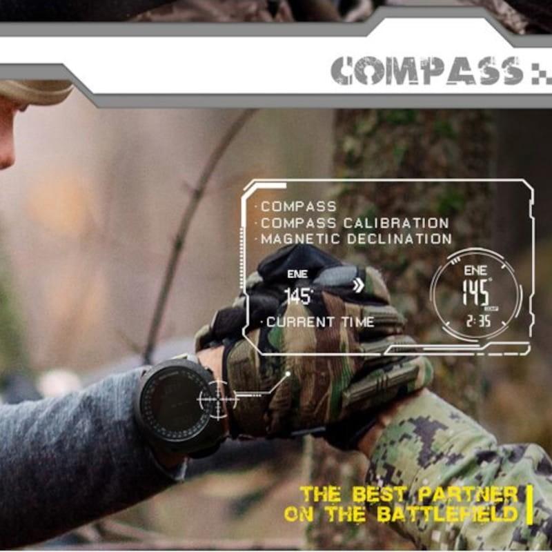 Adaptable North Edge Apache con Correa de Nailon Caqui - Reloj Digital