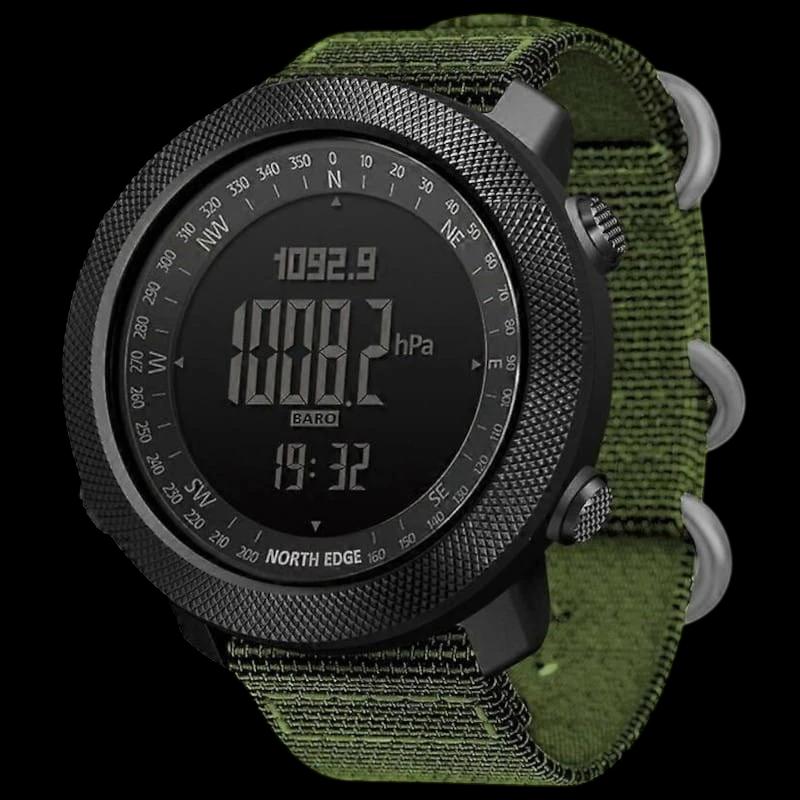 North Edge Apache con Correa de Nailon Verde- Reloj Digital