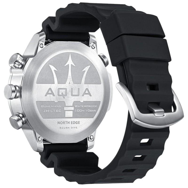 vista trasera del Reloj de buceo North Edge Aqua Blanco