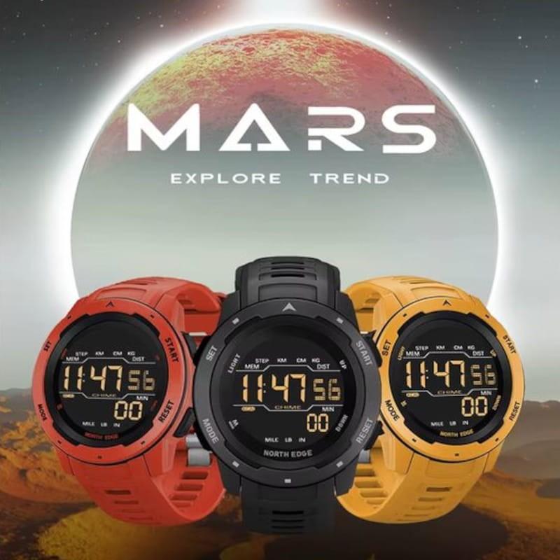 Colores de North Edge Mars Naranja - Reloj digital