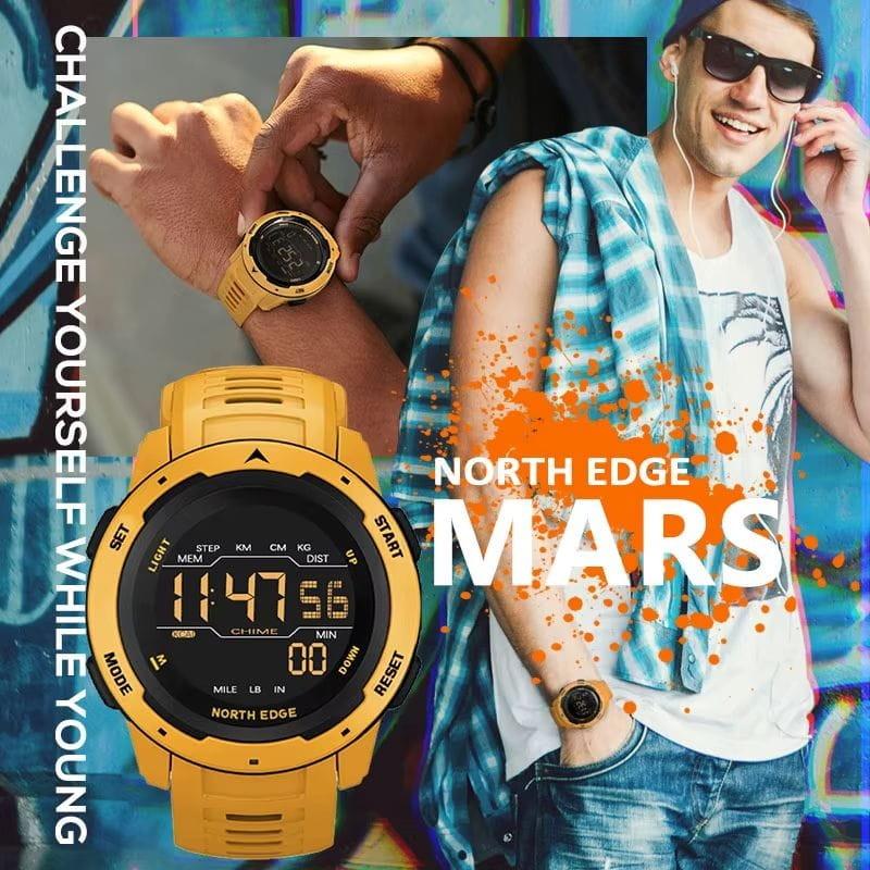 Acuático de North Edge Mars Naranja - Reloj digital