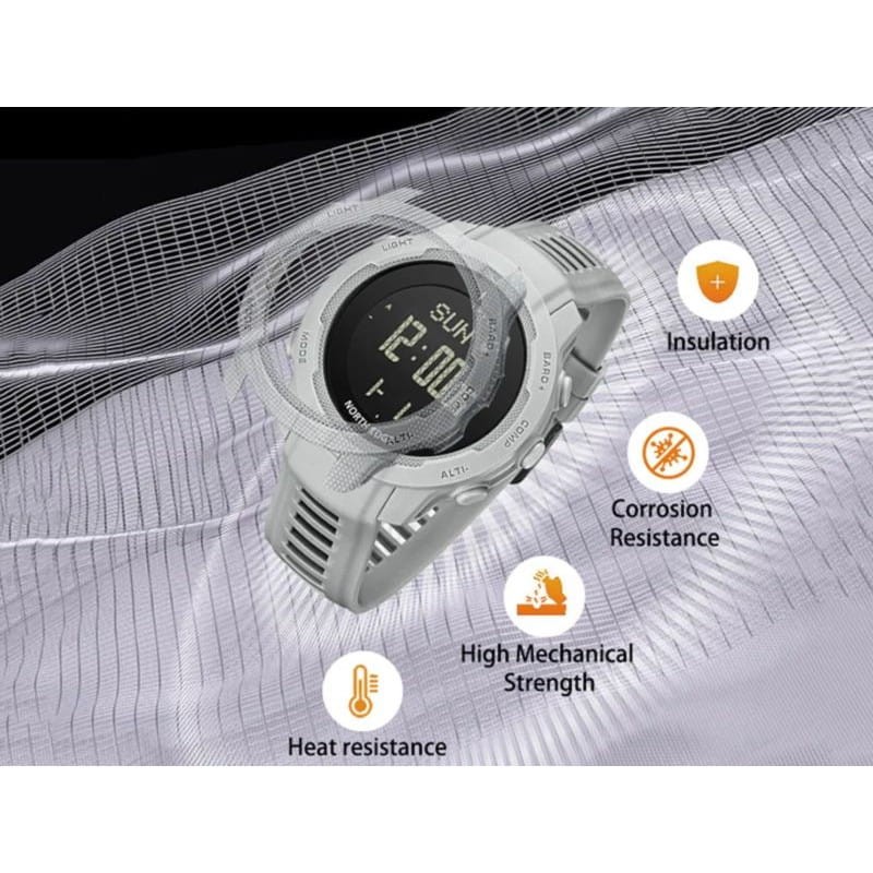 Ecra do Relógio Digital North Edge Vertico Preto/Cinza