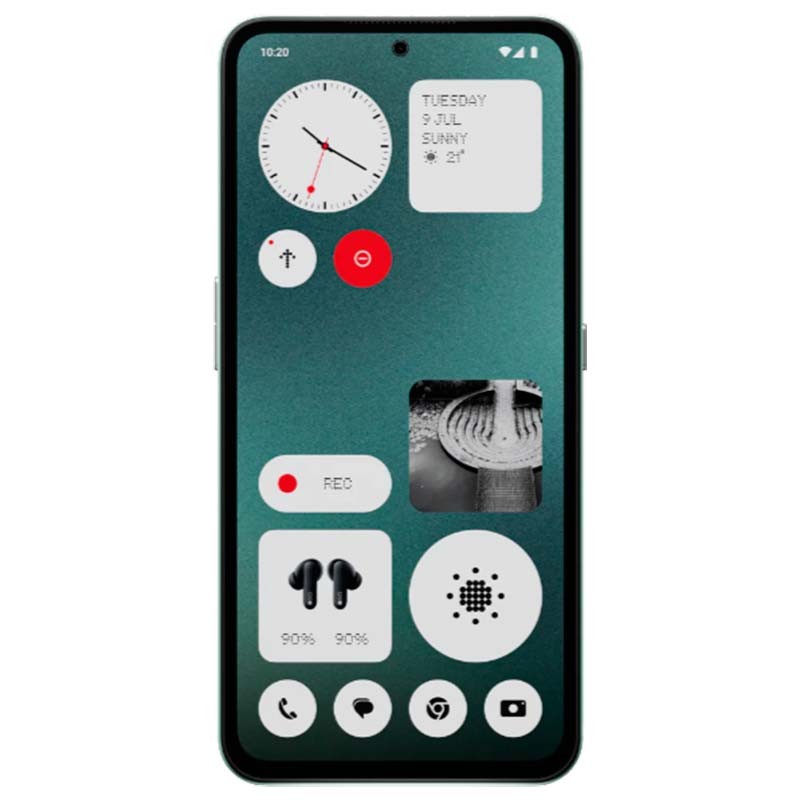 vista frontal do Telemóvel Nothing CMF Phone 1 5G 8GB/128GB Verde