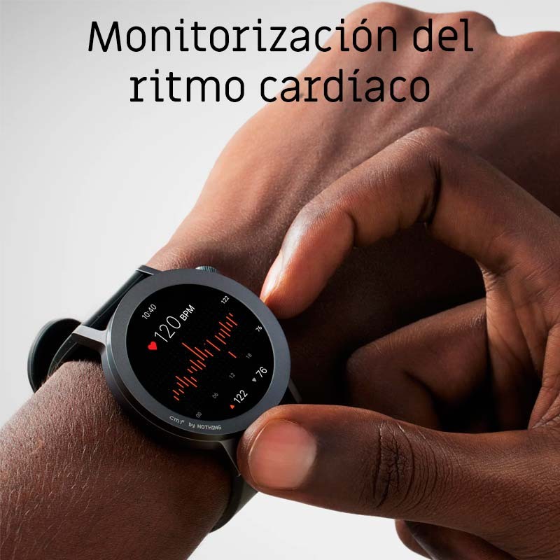 monitorização da FC do Relógio inteligente CMF Watch Pro 2 Cinzento Escuro