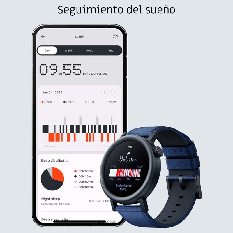 acompanhamento do sono do Relógio inteligente CMF Watch Pro 2 Cinzento Escuro