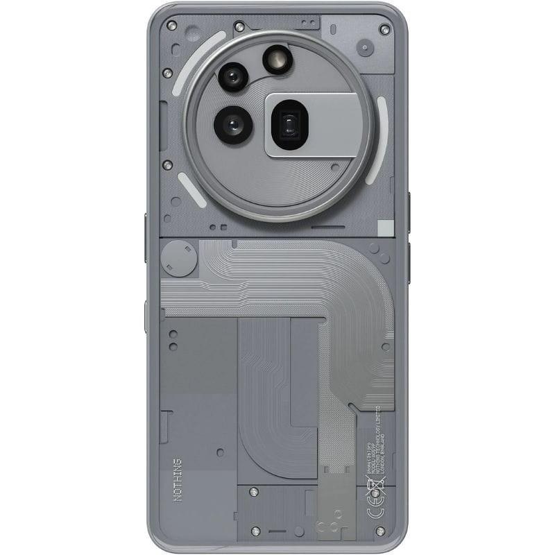 Nothing Phone 3a Pro 5G 12GB/256GB Gris imagen trasera