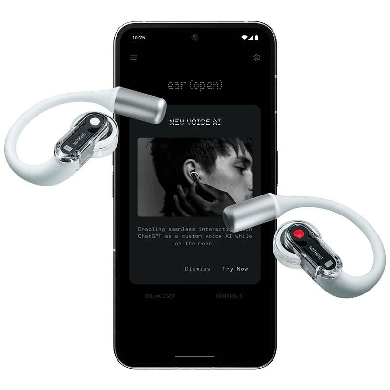 commande vocale de chatGPT des Nothing Ear (open)