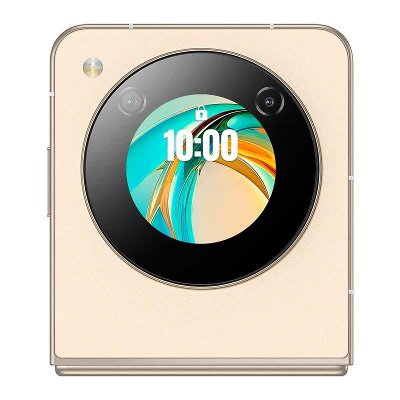 vista frontal del Teléfono móvil Nubia Flip 5G 8GB/256GB Dorado