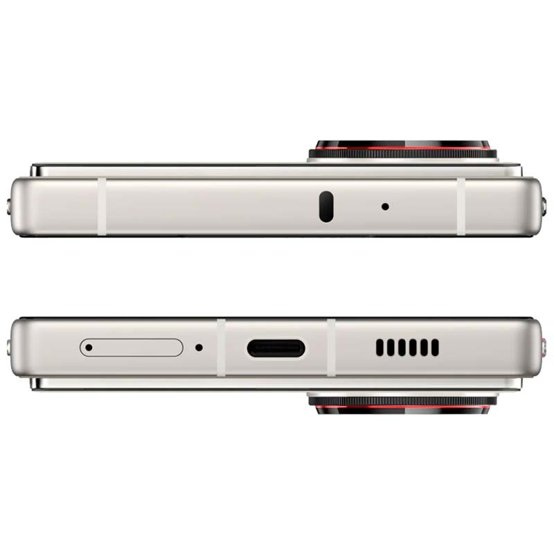 Nubia Z70 Ultra 5G 12GB/256GB Amarelo - vista superior e inferior