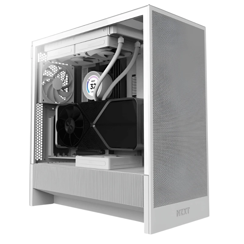 Caja NZXT H5 FLOW (2024) Blanco - Midi Tower