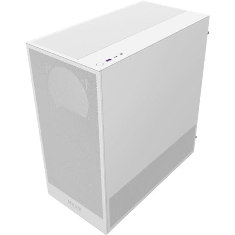 Vista general de la Midi Tower NZXT H5 FLOW (2024) Blanco