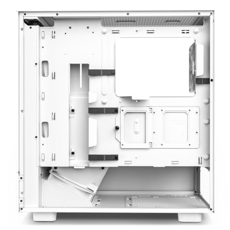 Interior de la Midi Tower NZXT H5 Flow Blanco