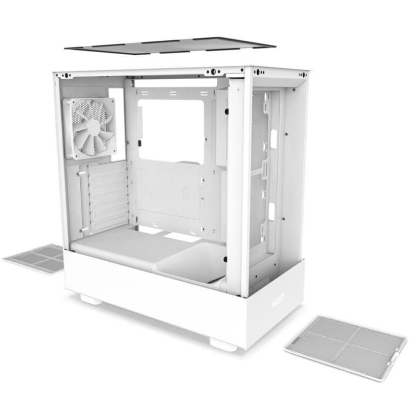 Despiece de la Midi Tower NZXT H5 Flow Blanco
