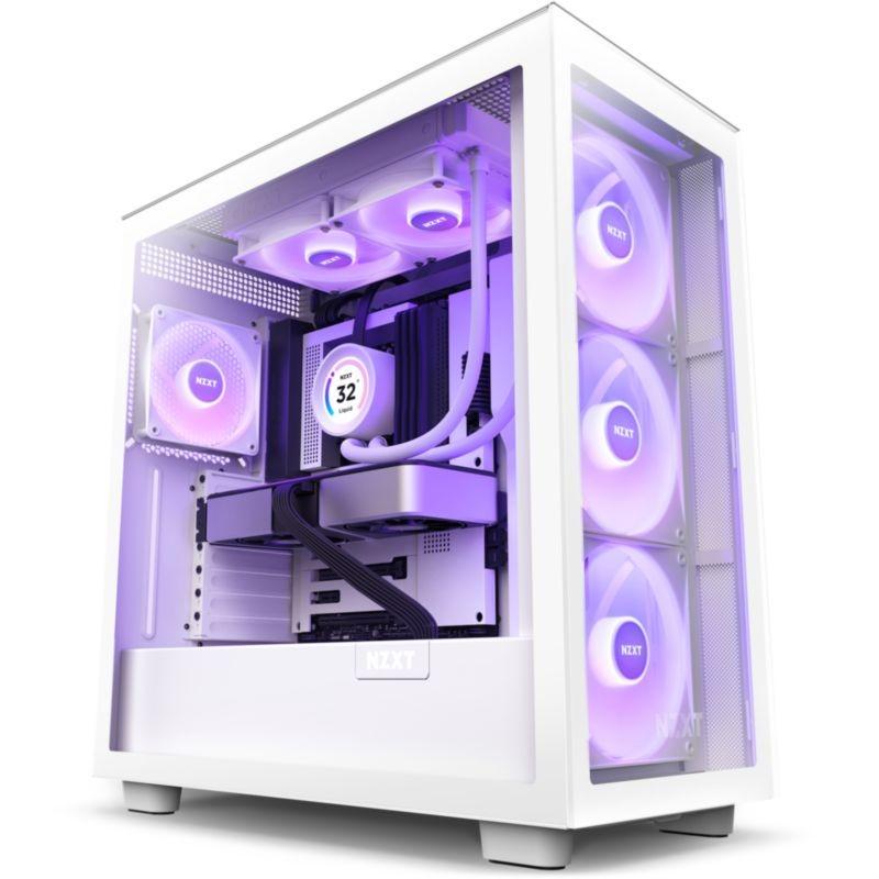 Sistema de Refrigeración líquida NZXT Kraken Elite 240 con iluminación RGB Blanco sobre chasis