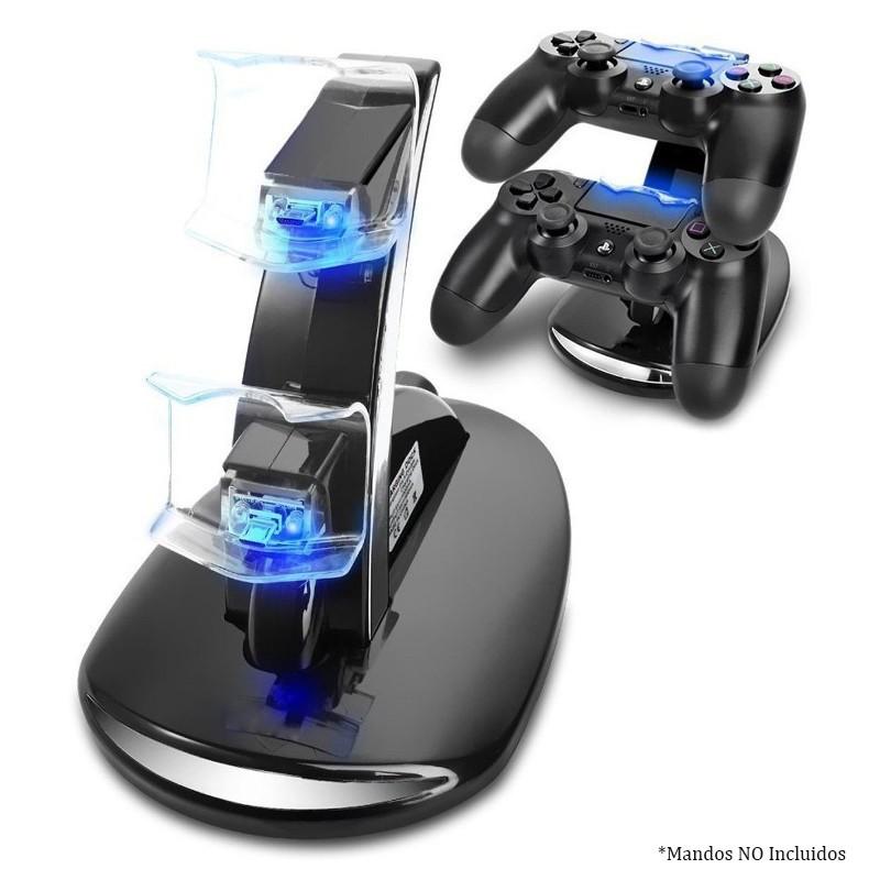 OIVO Base de carga Mando Sony PS4 - Soporte de carga junto a dos mandos