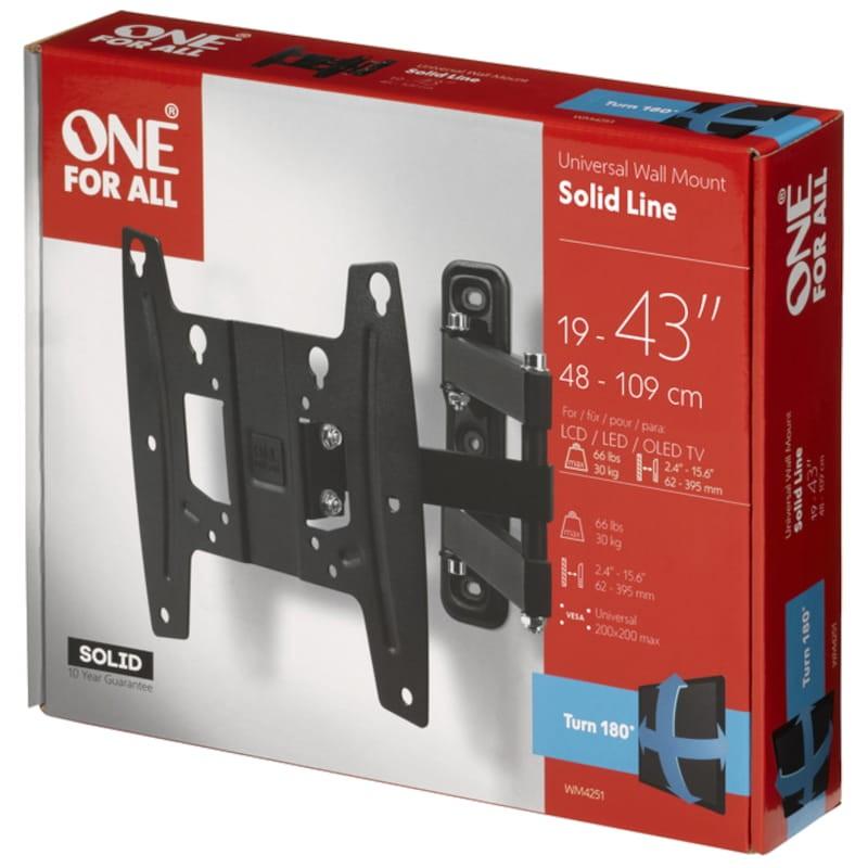 One For All WM4251 VESA 200 x 200 mm Negro - Soporte para TV Caja