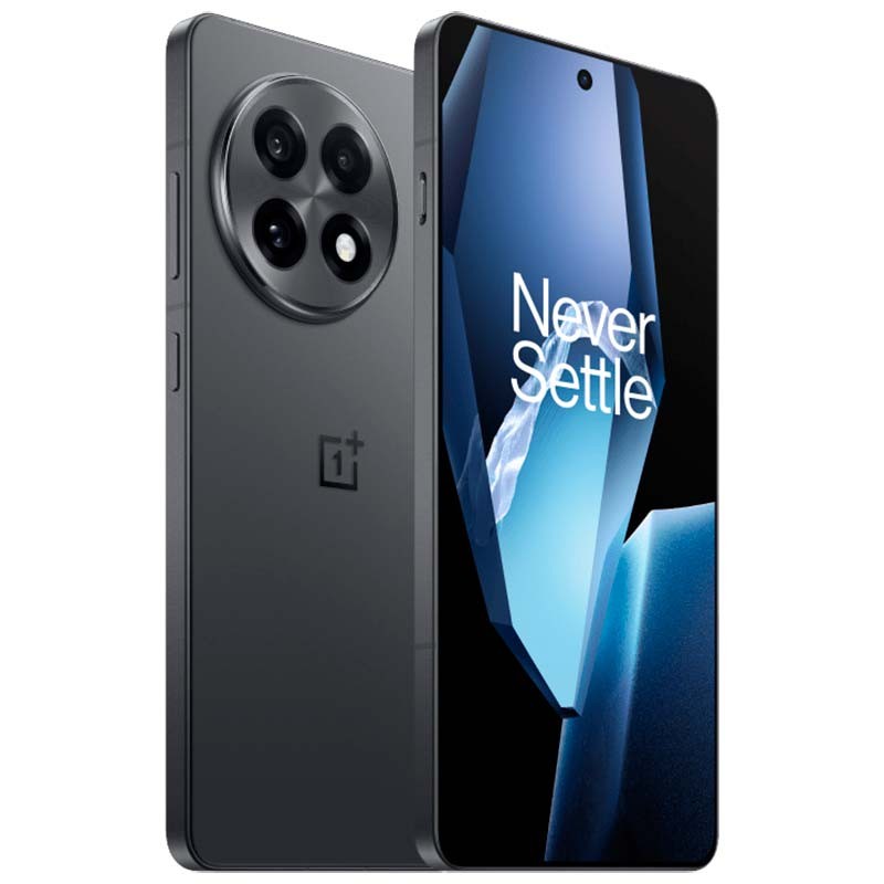 Oneplus 13R 5G 12Go/256Go Noir - vue de face, arrière et latérale