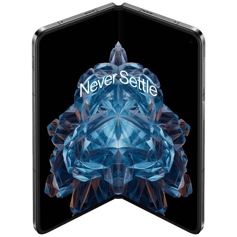 vista frontal del Teléfono móvil Oneplus Open 16GB/512GB Negro desplegado