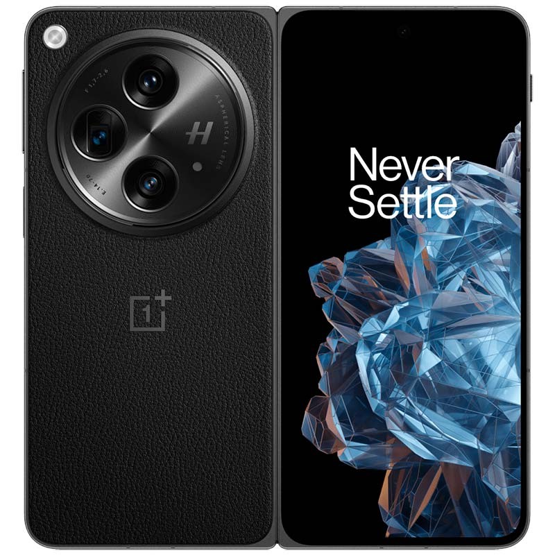 vista trasera del Teléfono móvil Oneplus Open 16GB/512GB Negro desplegado