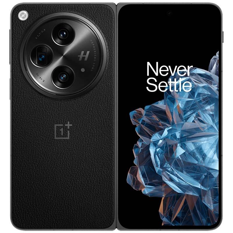 vista trasera del Teléfono móvil Oneplus Open 16GB/512GB Negro desplegado
