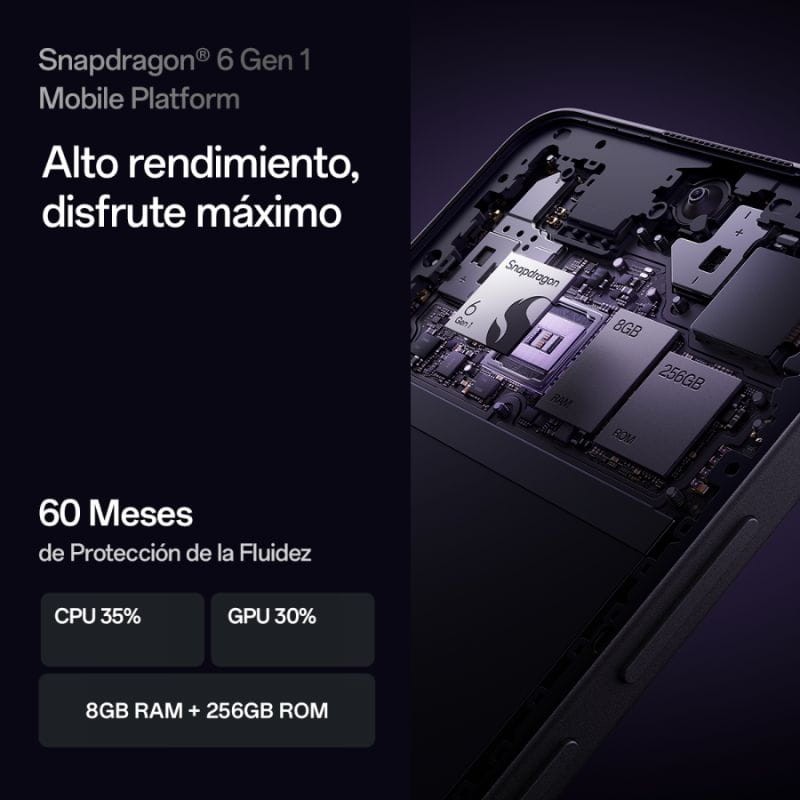 Oppo Reno13 FS 5G 12GB/512GB Plume Purple- Teléfono Móvil alto rendimiento