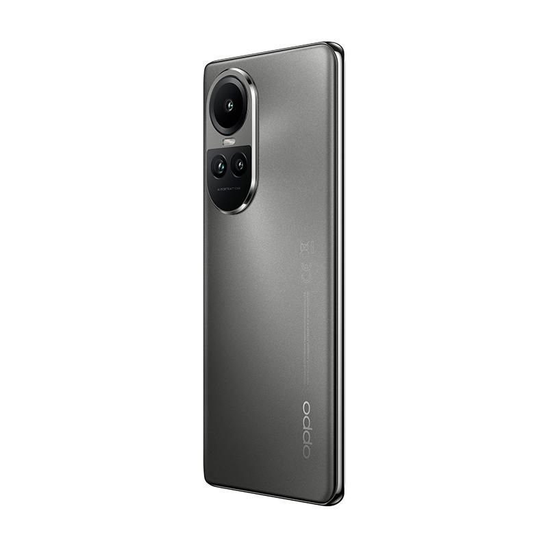 vista trasera y lateral izquierdo del Teléfono móvil Oppo Reno10 5G 8GB/256GB Gris