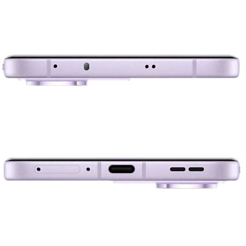 Oppo Reno13 Pro 5G 12GB/512GB Plume Purple - Teléfono Móvil imagen del perfil superior e inferior