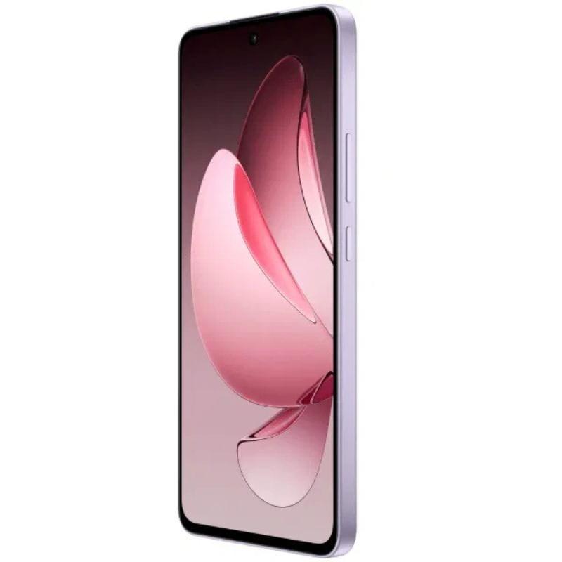 Oppo Reno13 F 5G 8GB/256GB Plume Purple - Telemóvel com ecrã do lado direito